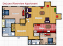 Your Apartments - Riverview Apartment 9H Pôdorys
